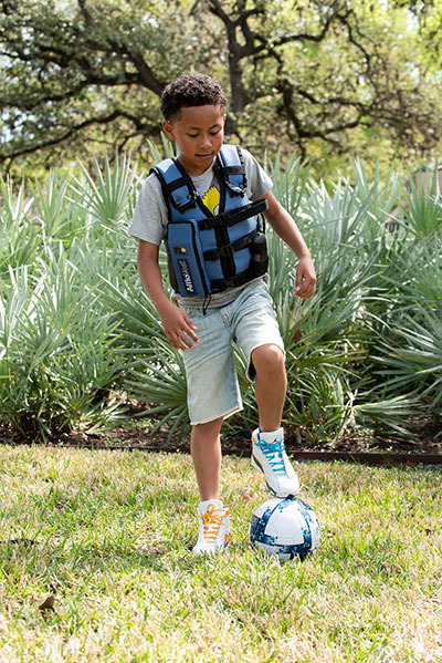 Boy wearning an AffloVest